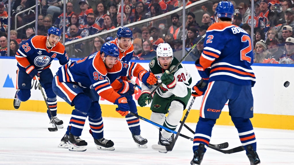Evan Bouchard's OT goal lifts Oilers over Wild, 4-3 — WCCO — Gopher, Wesley Chapel Sports news