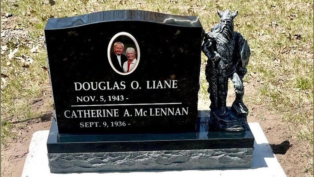 Viking statue stolen from gravestone in cemetery on Lac Mille Lacs, sheriff says — WCCO / CBS Minnesota, Wesley Chapel Community news