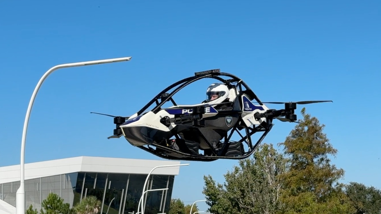 Florida Poly Police becomes first agency in U.S. to use electric flying vehicle — WFTS ABC Action News Tampa, Wesley Chapel Technology news