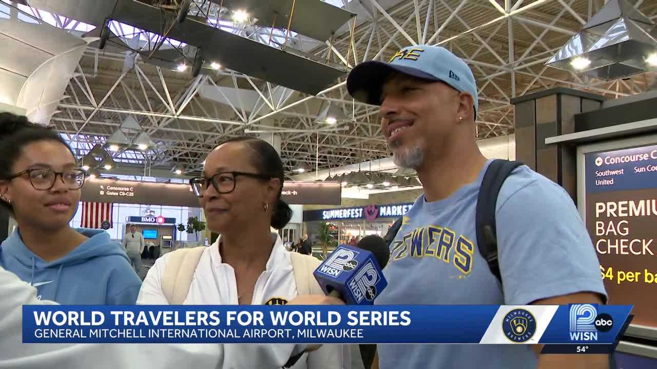 'Traveled for ... 24 hours': Fans travel from across the world for the World Series — WISN 12 Milwaukee, Wesley Chapel Sports news