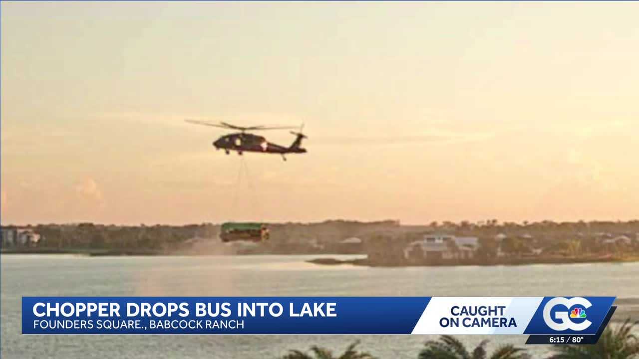 A Black Hawk carrying a school bus over Florida town had residents asking one question: Why? — WESH 2 Orlando, Wesley Chapel Schools news