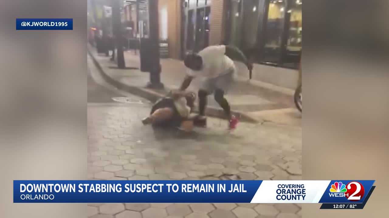 Downtown Orlando stabbing suspect ordered to remain in jail without bond — WESH 2 Orlando, Wesley Chapel Business news