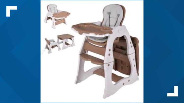 Convertible high chairs recalled over risk of fall, entrapment — WTSP Business Tampa Bay, Wesley Chapel Business news