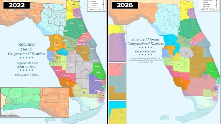 How Florida's new congressional map is affecting Tampa Bay voters — WTSP 10 Tampa Bay, Wesley Chapel Community news