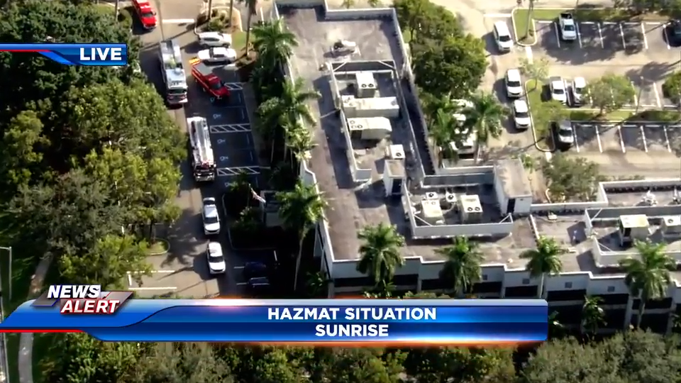 Suspicious package triggers hazmat situation at Sunrise office for US Rep. Wasserman Schultz — WSVN 7 Broward, Wesley Chapel Sports news