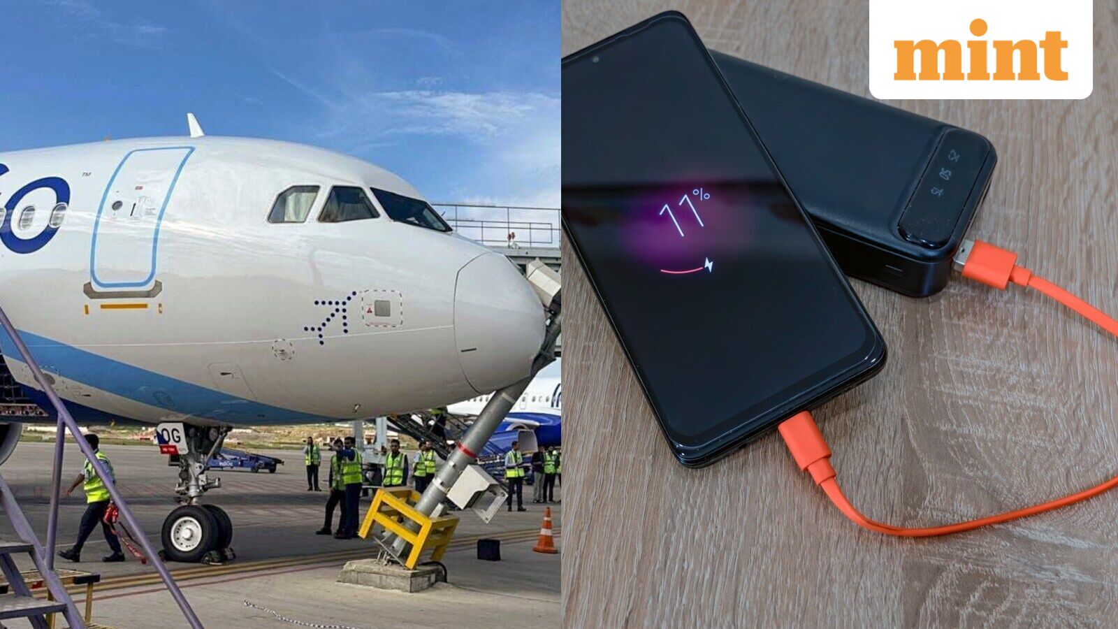 Chennai bound IndiGo flight diverted to Hyderabad after ablaze onboard: How power banks catch fire on plane? — Mint India, Wesley Chapel Business news